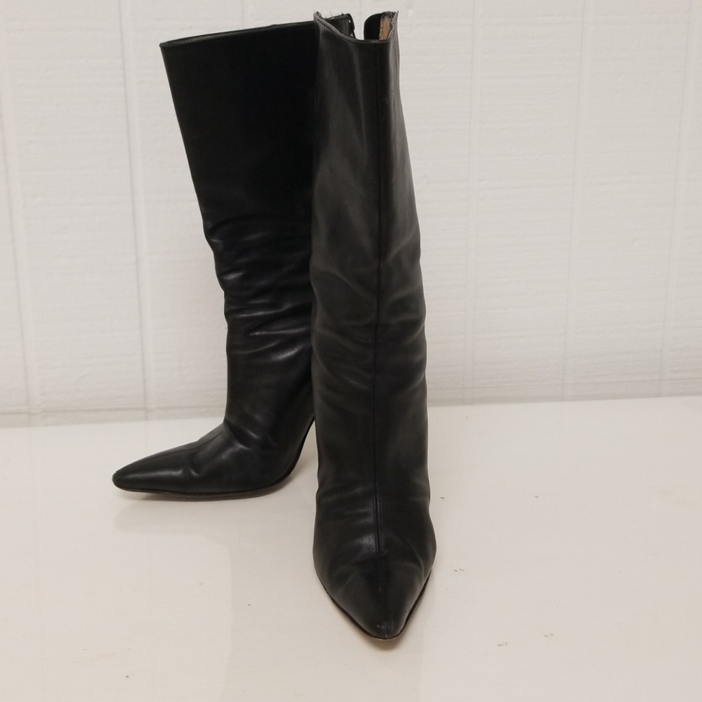 Leather boots